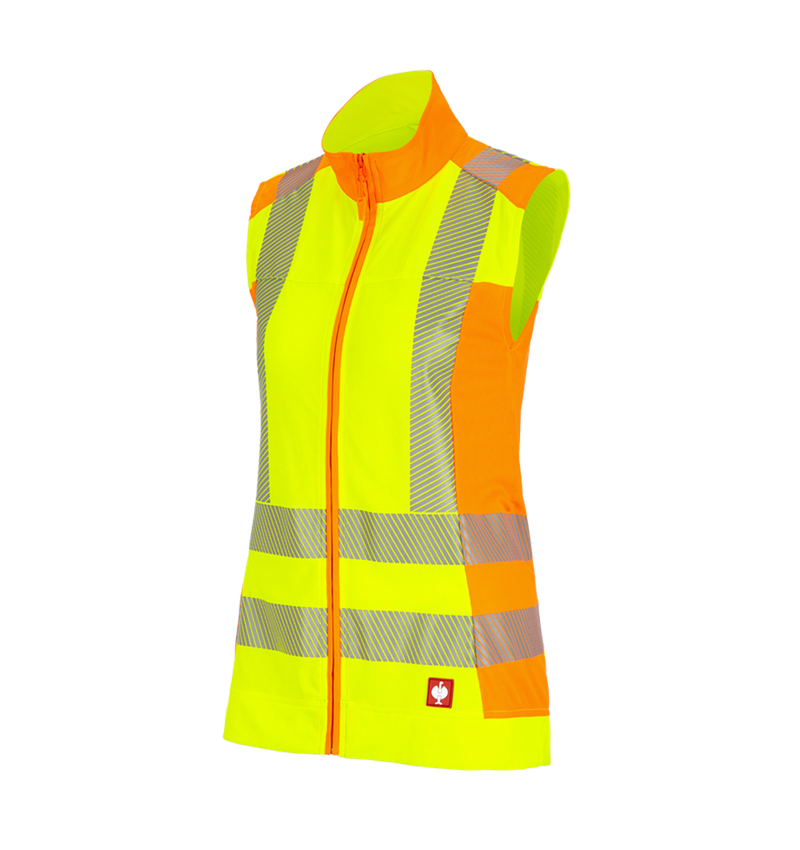 Topics: High-vis funct.bodywarmer e.s.motion 2020, ladies' + high-vis yellow/high-vis orange 2