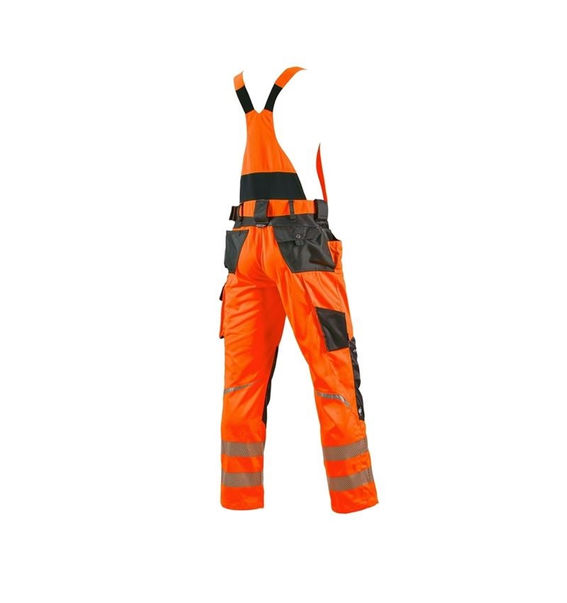 Work Trousers: High-vis bib & brace e.s.motion + high-vis orange/anthracite 4