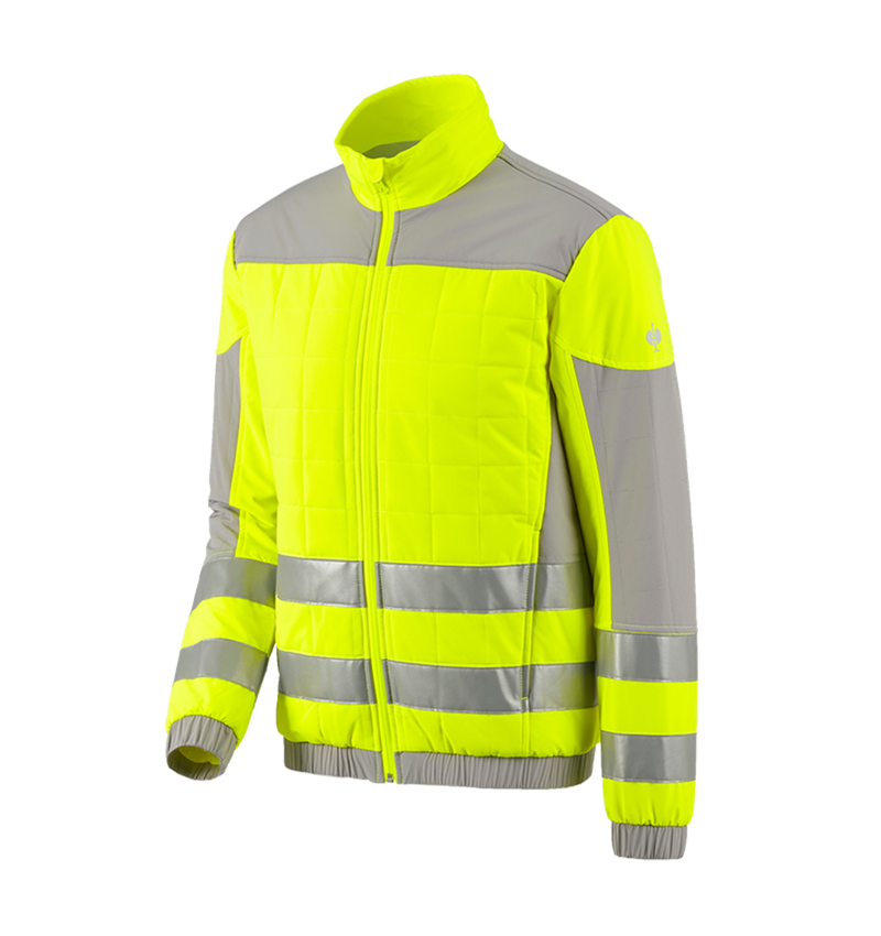 Arbeitsjacken: Warnschutzjacke e.s.concrete + warngelb/perlgrau 2