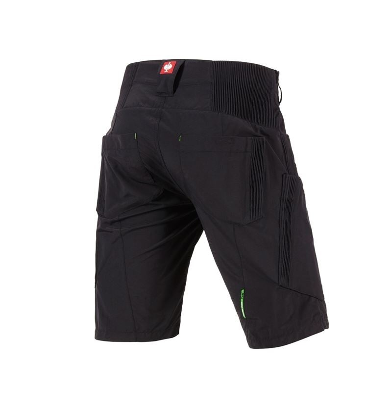 Work Trousers: e.s. Functional shorts Superlite + black/neon green 3