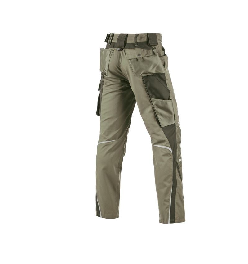 Work Trousers: Trousers e.s.motion + reed/moss 3