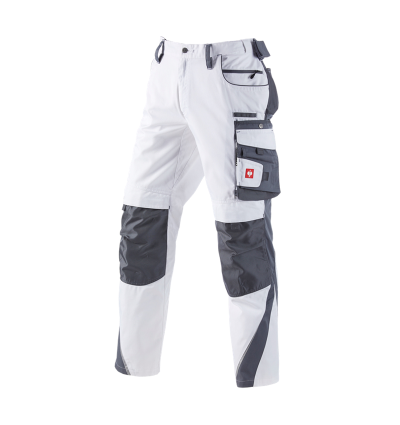 Fliesenleger: Bundhose e.s.motion + weiß/grau 2