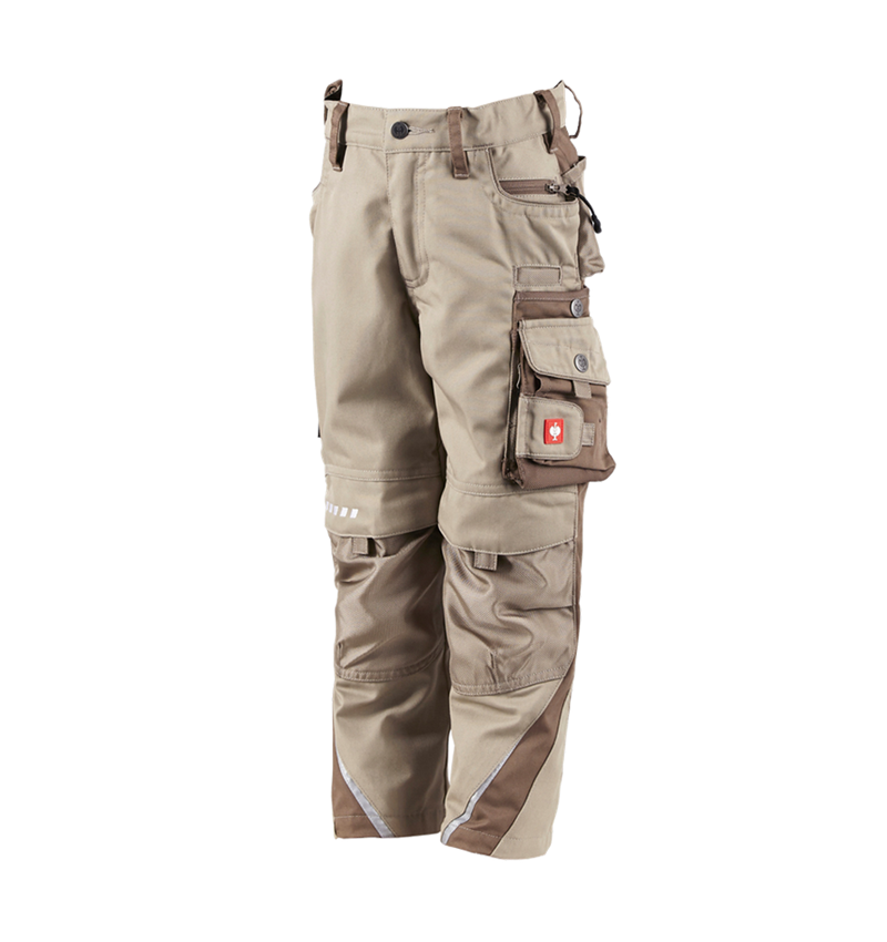 Winter trousers: Children's trousers e.s.motion Winter + clay/peat