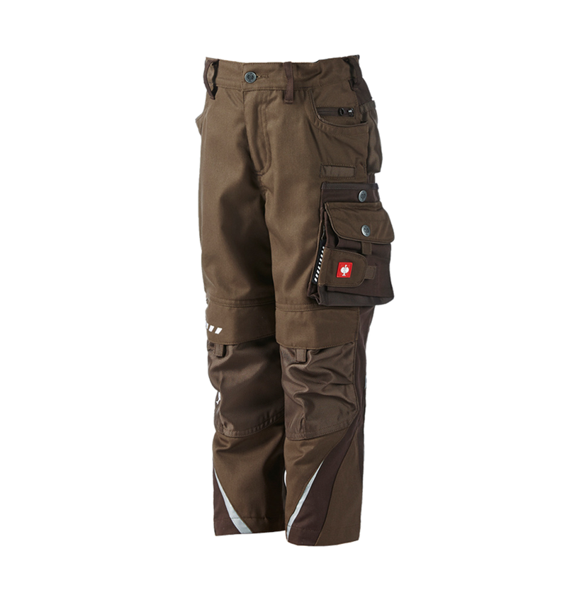 Winter trousers: Children's trousers e.s.motion Winter + hazelnut/chestnut