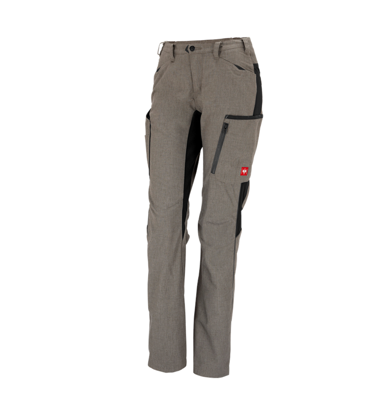 Hosen: Winter-Damenhose e.s.vision + stein melange/schwarz 3