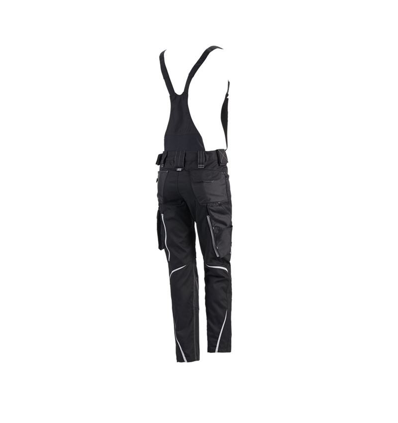 Work Trousers: Ladies' bib & brace e.s.motion 2020 + black/platinum 3