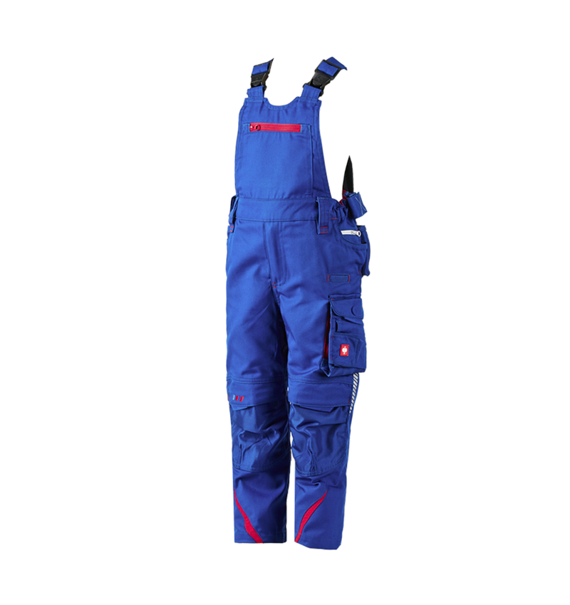 Hosen: Kinder Latzhose e.s.motion 2020 + kornblau/feuerrot 1