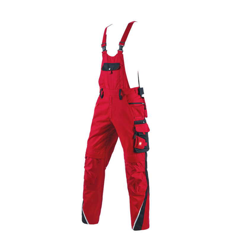 Fitters: Bib & brace e.s.motion + red/black 2