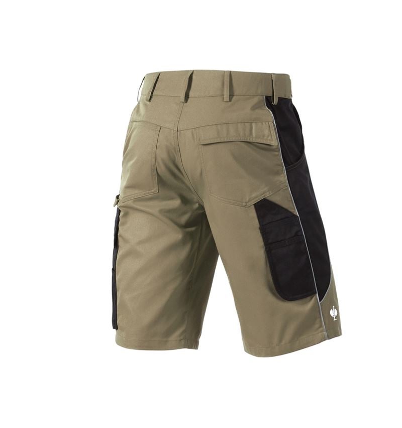 Arbeitshosen: Short e.s.active + khaki/schwarz 8