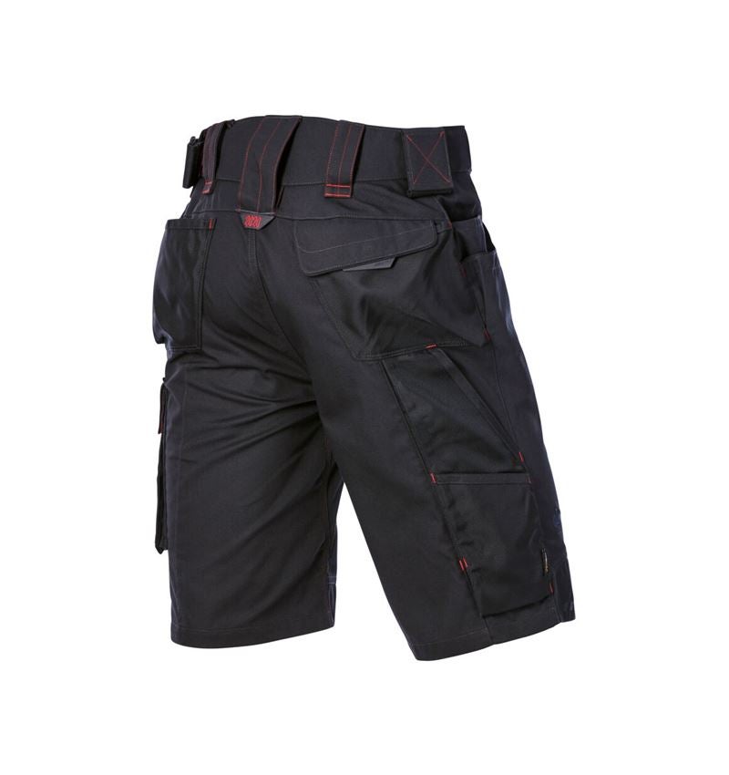 Work Trousers: Shorts e.s.motion 2020 + graphite/fiery red 3