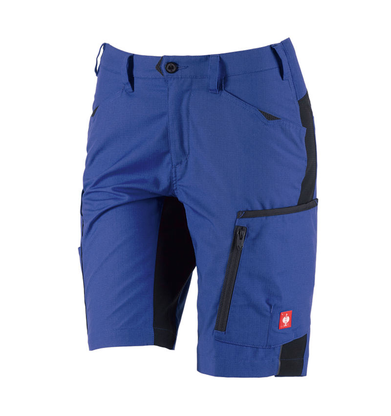 Work Trousers: Shorts e.s.vision, ladies' + royalblue/black 2