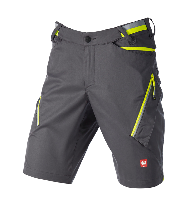 Arbeitshosen: Multipocket-Short e.s.ambition + anthrazit/warngelb 6