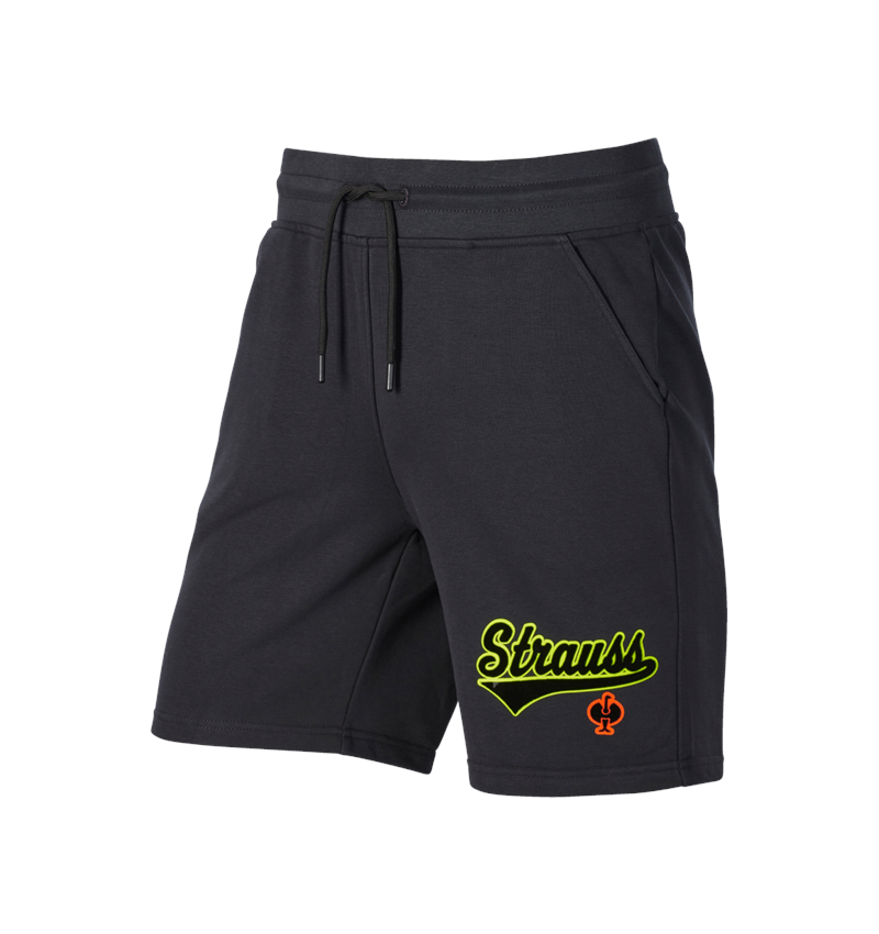 Themen: Sweat Short e.s.e:pic + schwarz/warngelb/warnorange 2