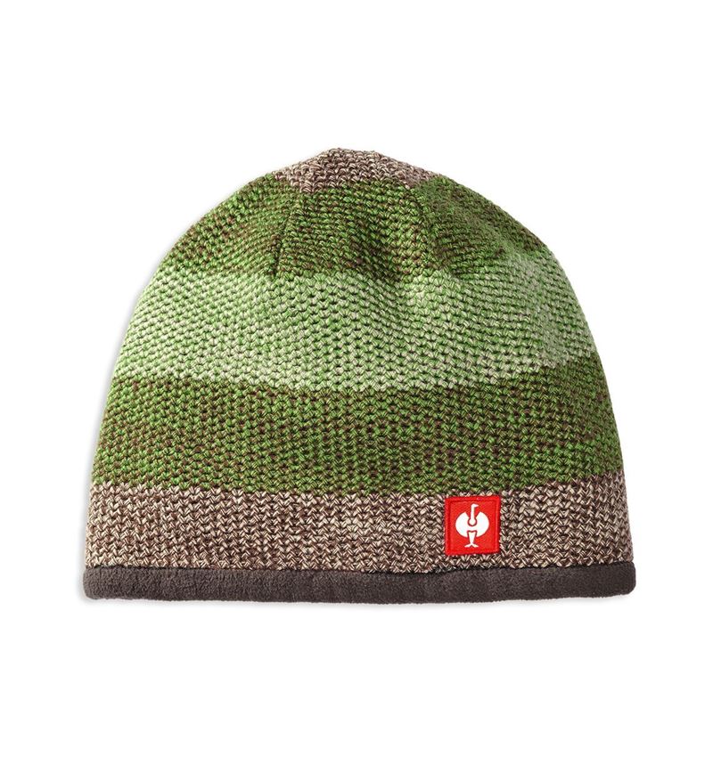 Winterzubehör: Strickmütze e.s.motion 2020 + kastanie/seegrün