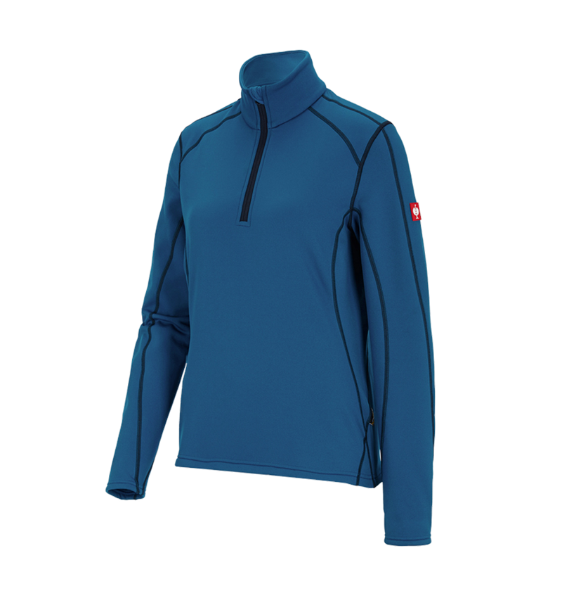 Shirts & Co.: Funkt.-Troyer thermo stretch e.s.motion 2020, Da. + atoll/dunkelblau 3