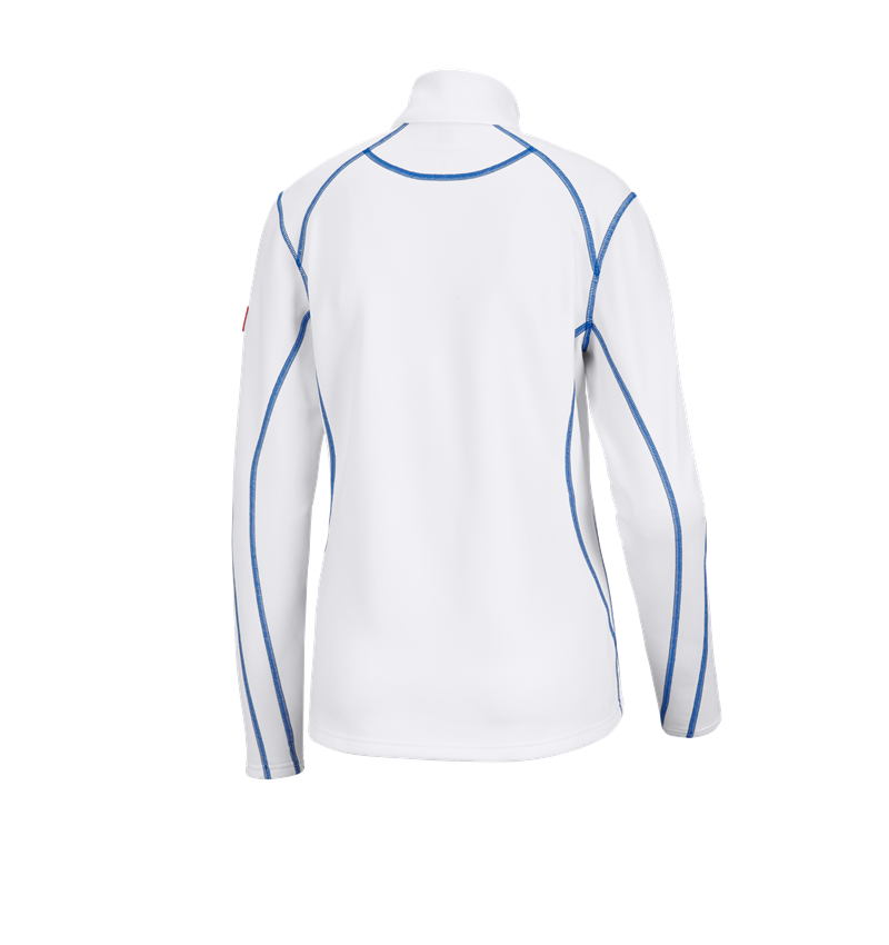 Shirts & Co.: Funkt.-Troyer thermo stretch e.s.motion 2020, Da. + weiß/enzianblau 3