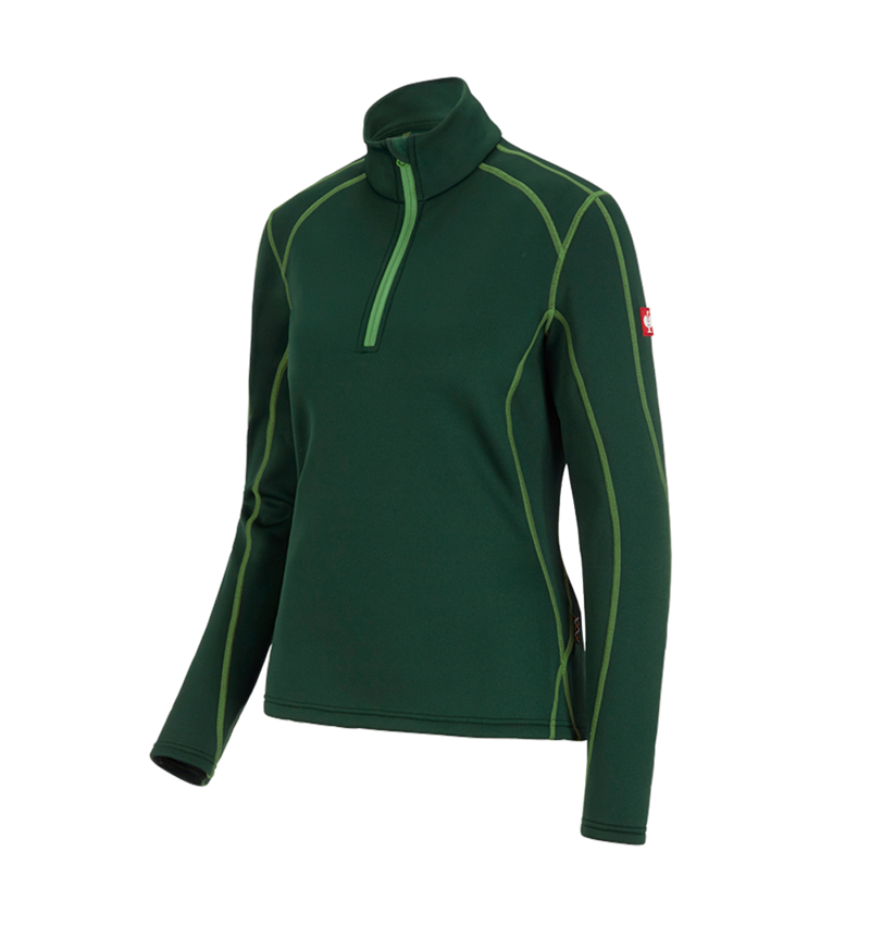 Shirts & Co.: Funkt.-Troyer thermo stretch e.s.motion 2020, Da. + grün/seegrün 3