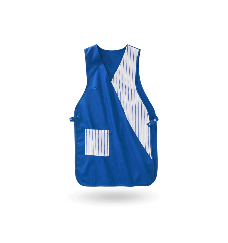 Aprons: Tabard Iris + royalblue/white