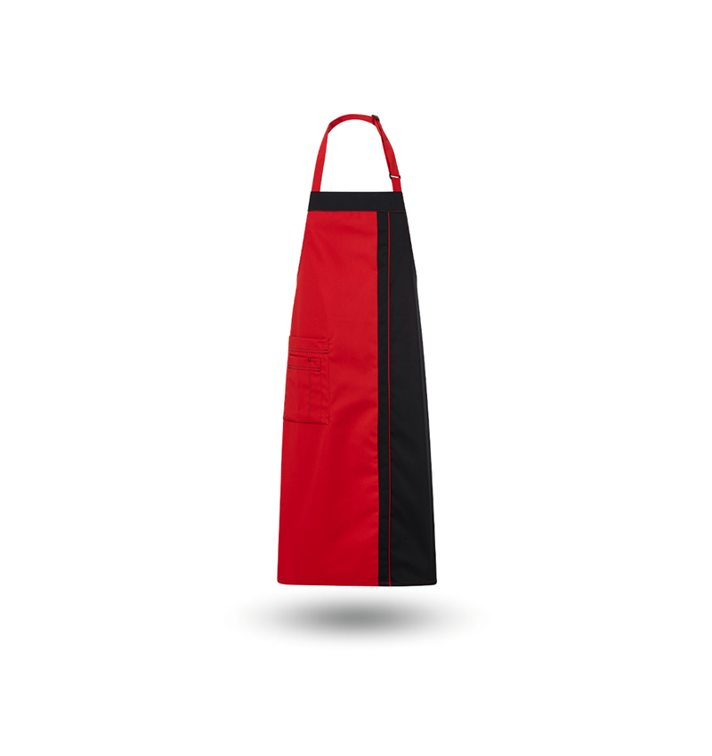 Aprons: Bib Apron Steyr + red/black