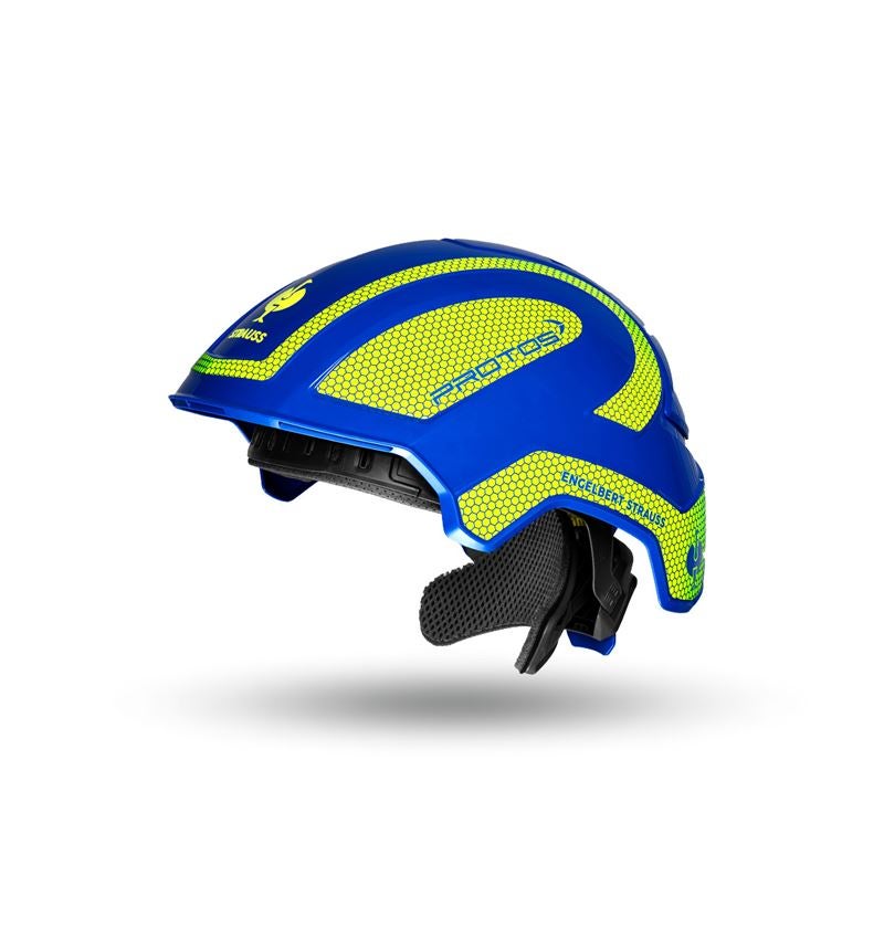 Hard Hats: e.s. Work helmet Protos® + royalblue/high-vis yellow