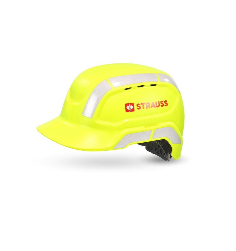 Hard Hats: e.s. Work helmet worker + high-vis yellow