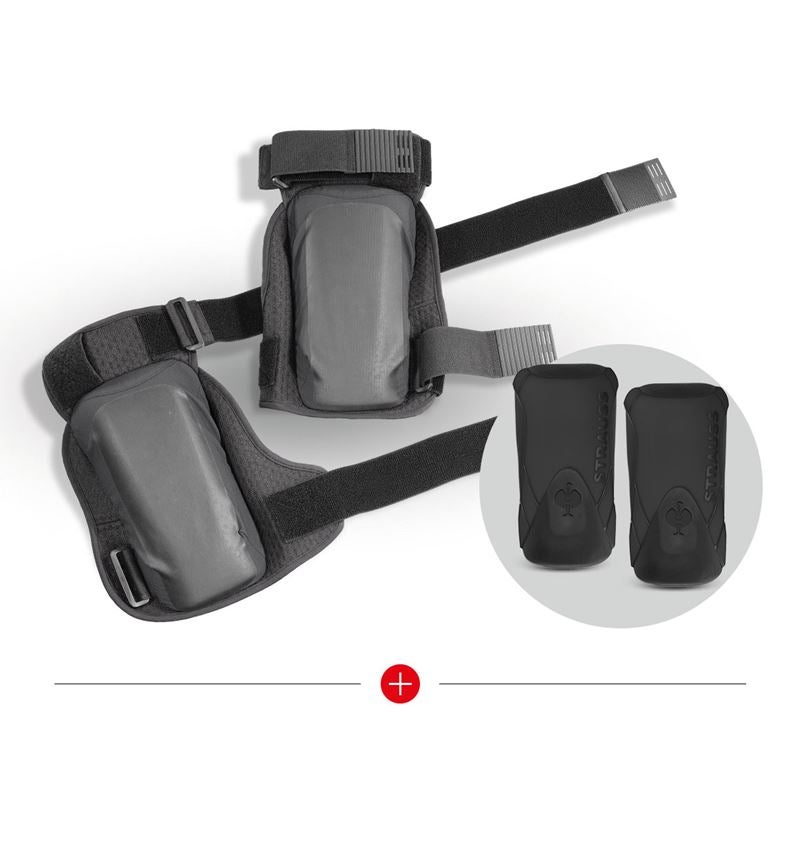 Arbeitsschutz: SET:e.s.Knee Pad+Kniepolstertasche Pro-Comf.,rough