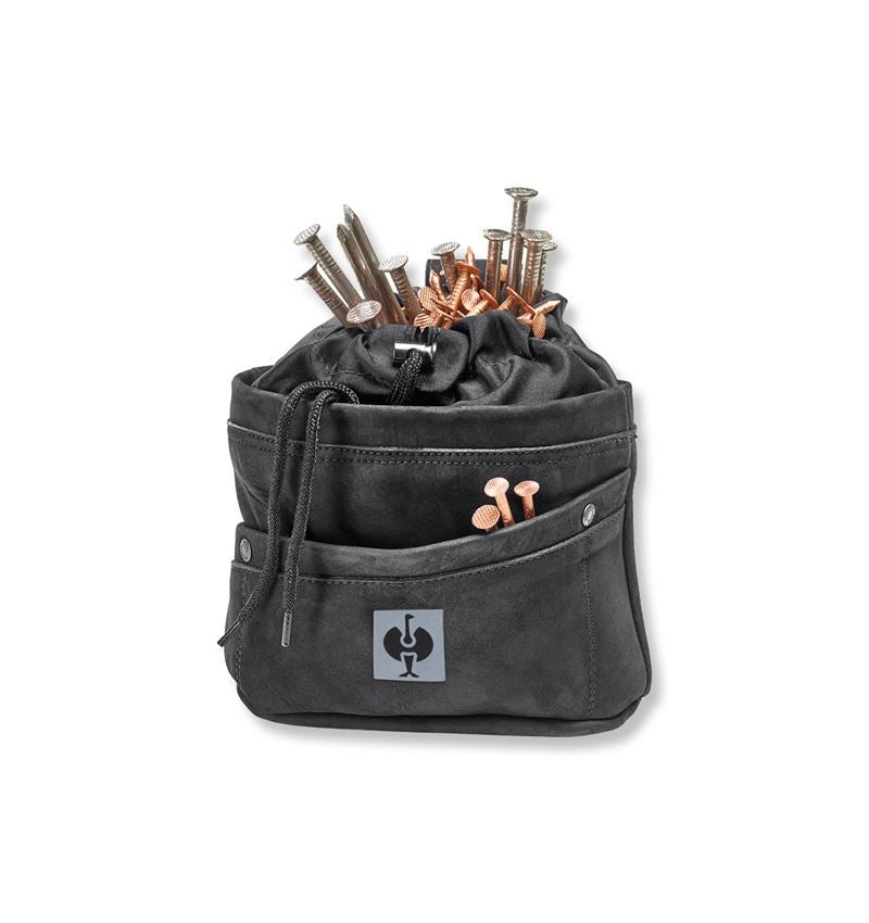 Accessories: Leather nail bag e.s.vintage + black
