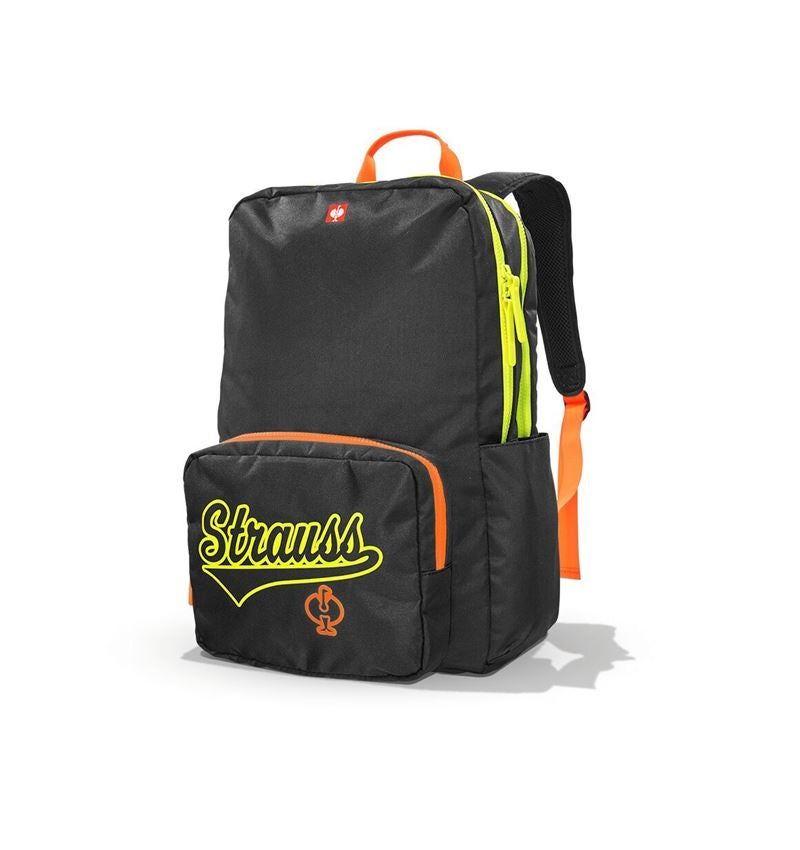 Geschenkideen: Rucksack e.s.e:pic, Kinder + schwarz/warngelb/warnorange