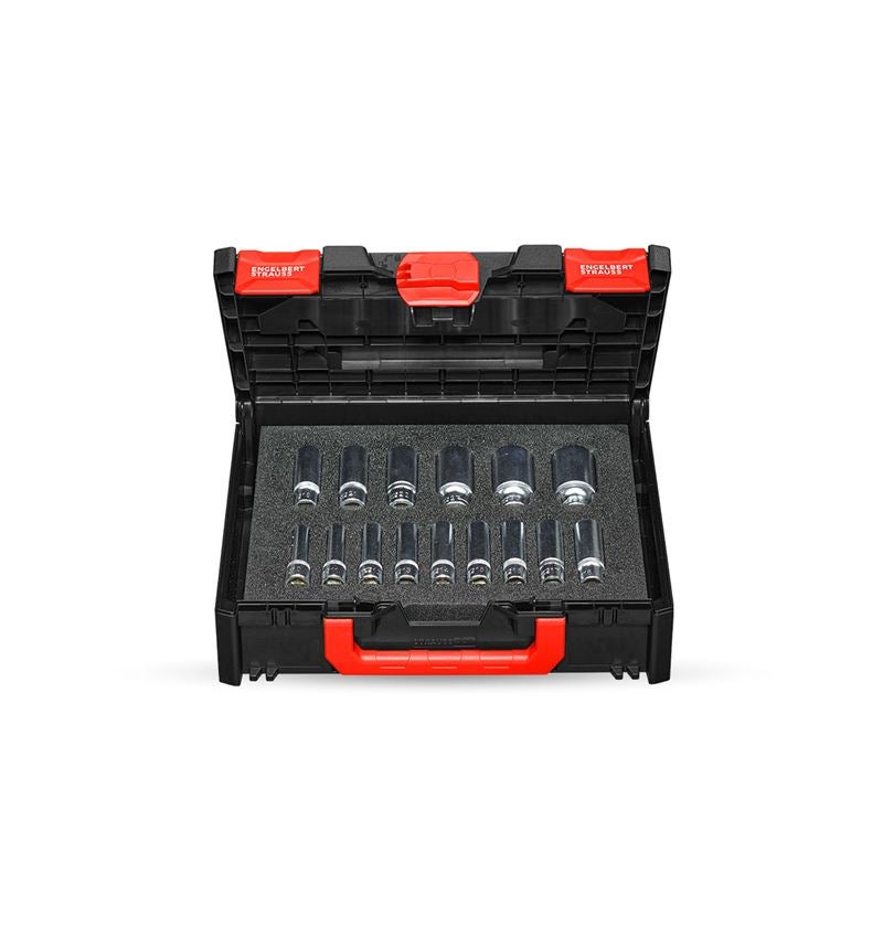 STRAUSSbox System: Socket wrench set 1/2" long in STRAUSSbox 118 midi