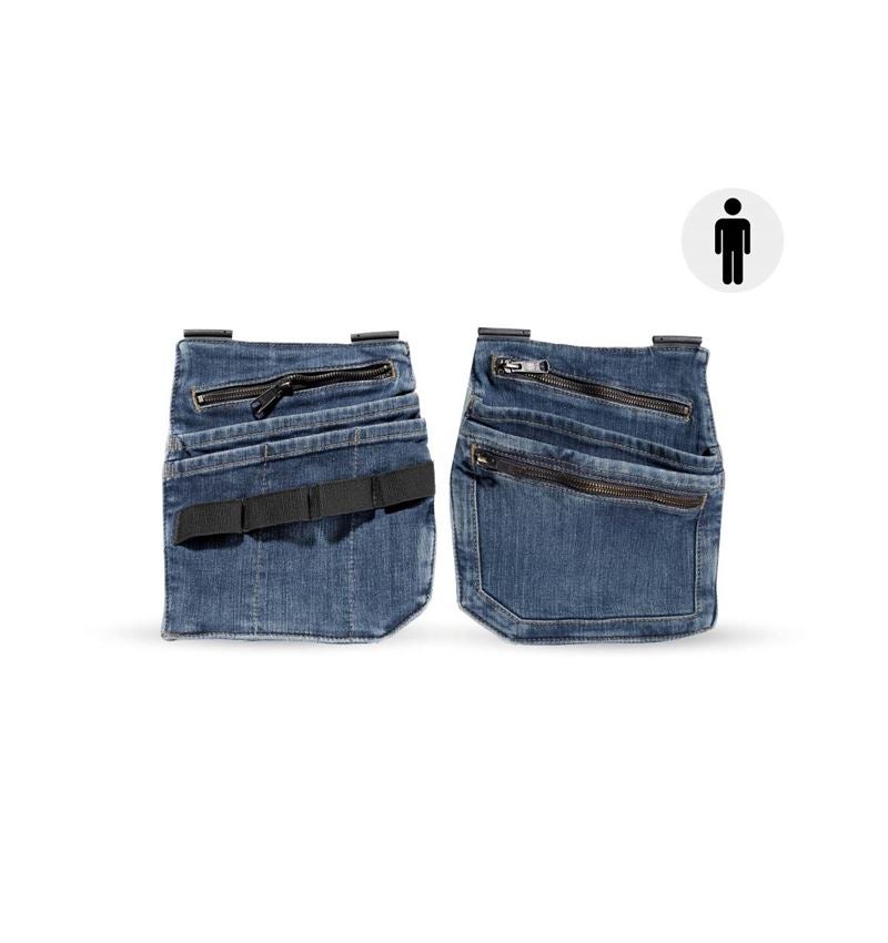 Accessories: Denim tool bags e.s.concrete + stonewashed