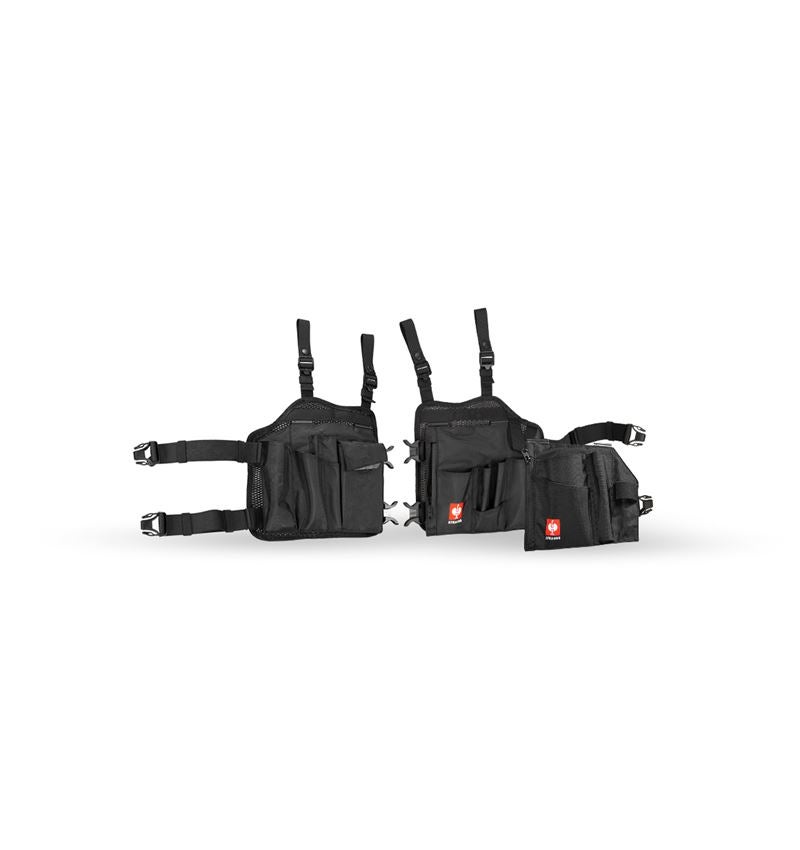 Accessoires: e.s. Werkzeugtaschen-Set Legpack + schwarz