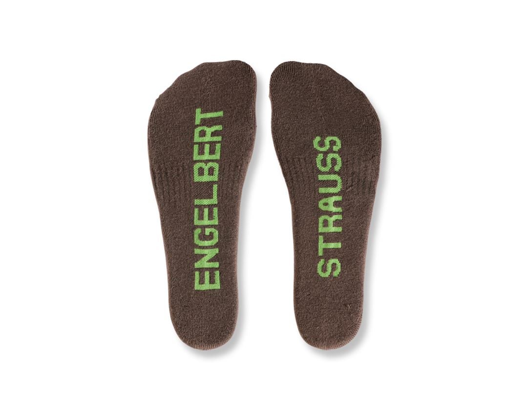 Socks: e.s. Allround socks Classic light/high, pack of 3 + chestnut/seagreen