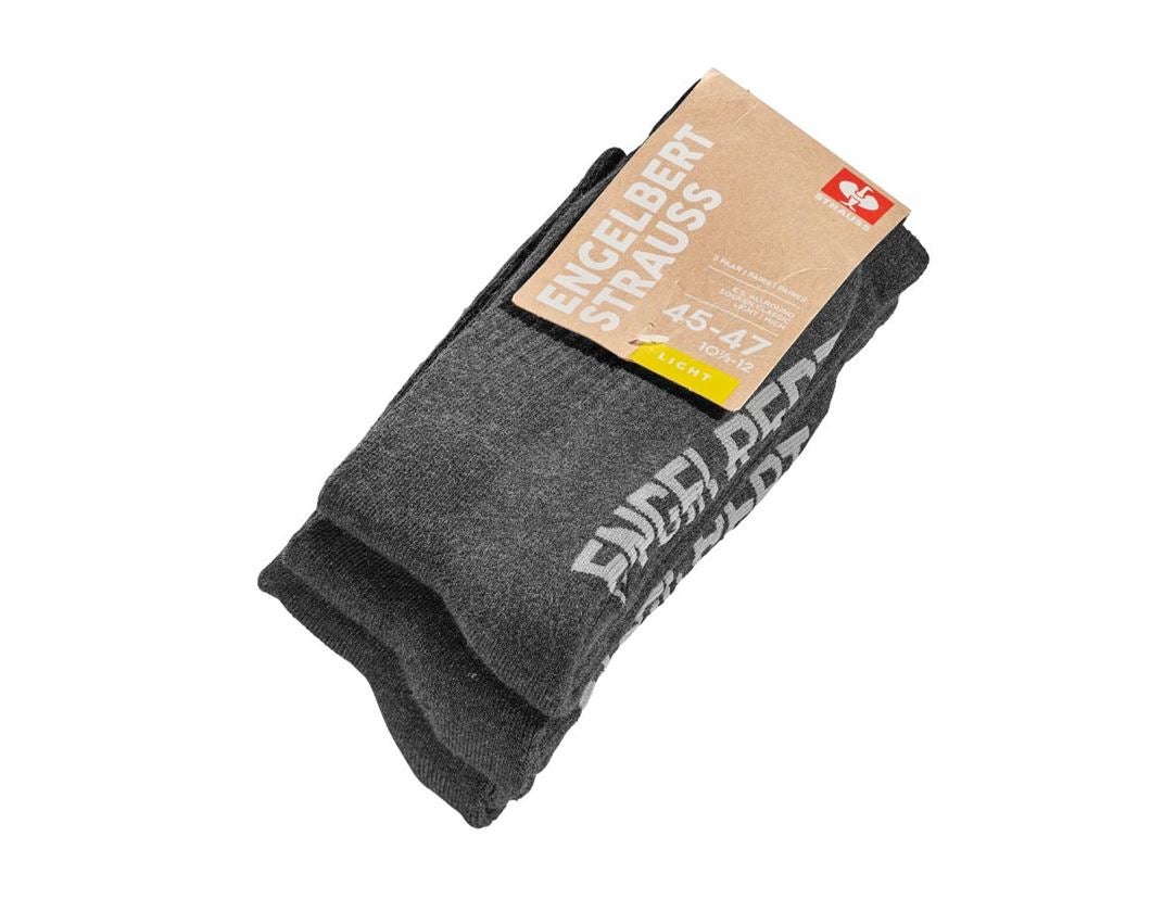 Socks: e.s. Allround socks Classic light/high, pack of 3 + anthracite