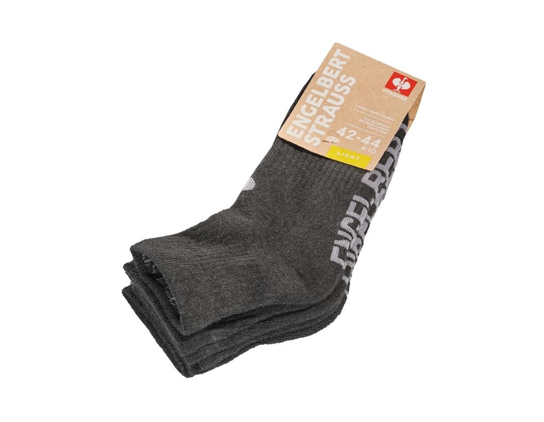 Socks: e.s. Allround socks Classic light/mid,pack of 3 + anthracite