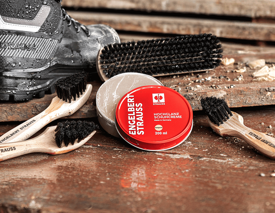 Schuhpflege: e.s. Hochglanz Schuhcreme + transparent