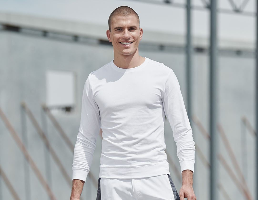 Topics: e.s. Longsleeve cotton stretch + white 3