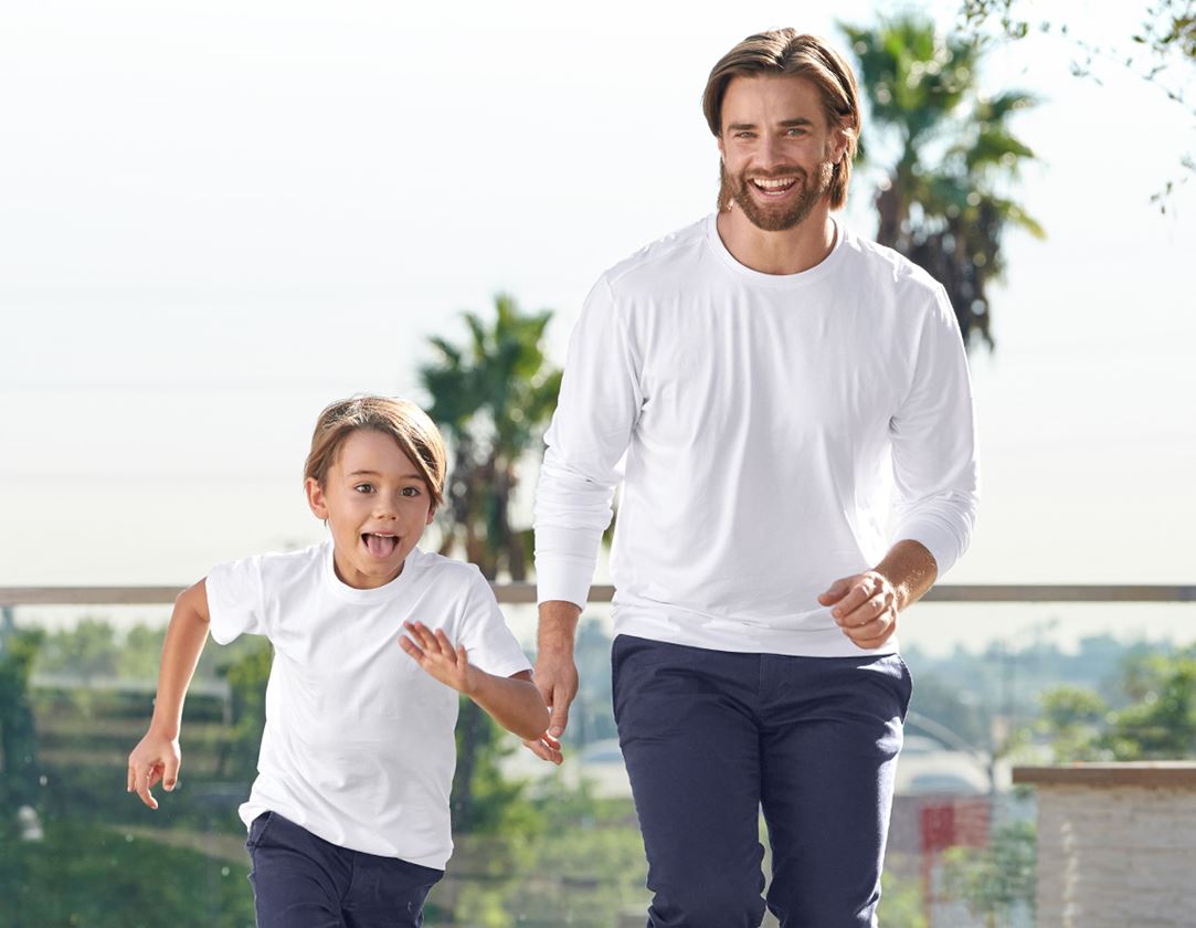 Topics: e.s. Longsleeve cotton stretch + white 2