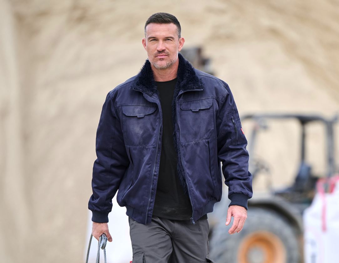 Work Jackets: Pilot Jacket Dakota II + navy blue