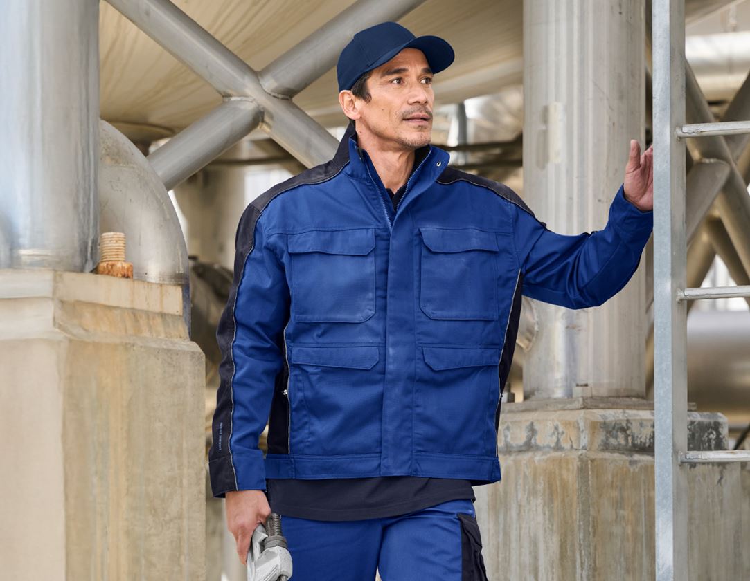 Arbeitsjacken: Berufsjacke e.s.active + kornblau/dunkelblau 1