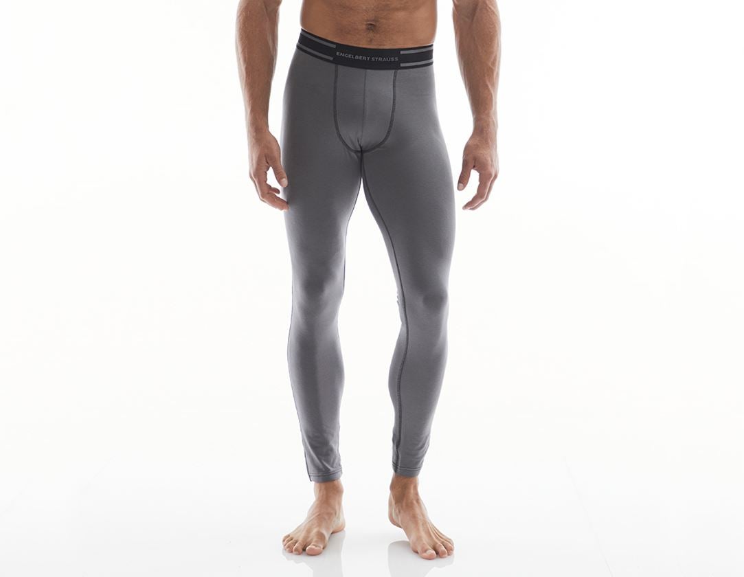 Unterwäsche | Thermokleidung: e.s. cotton stretch Long Pants + zement