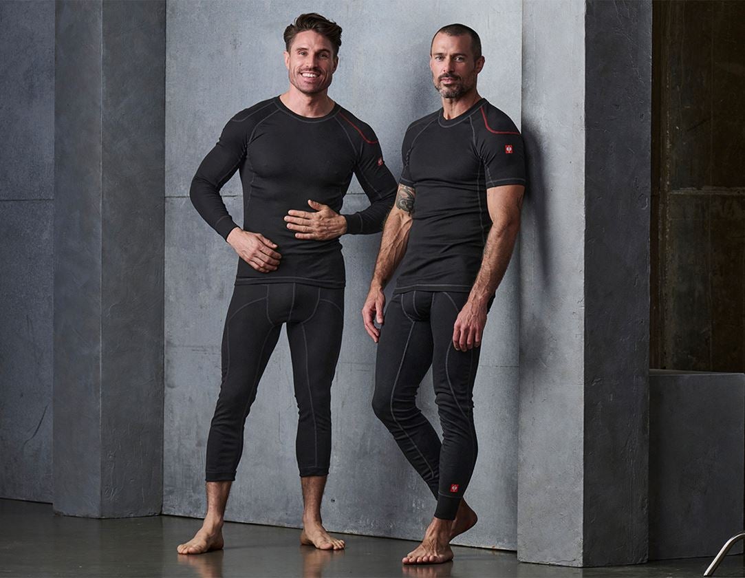 Unterwäsche | Thermokleidung: e.s. Funktions-Long Pants basis-warm + schwarz 2