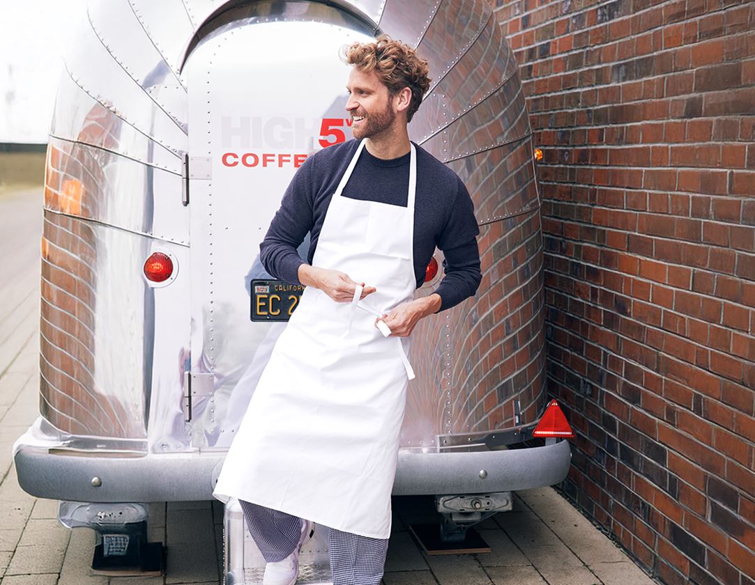 Aprons: Bib Apron Wien + white