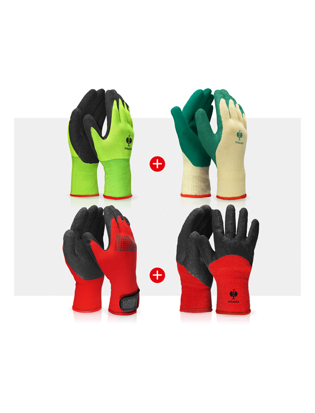 Arbeitsschutz: Handschuh- Profi Set Strick-Latex
