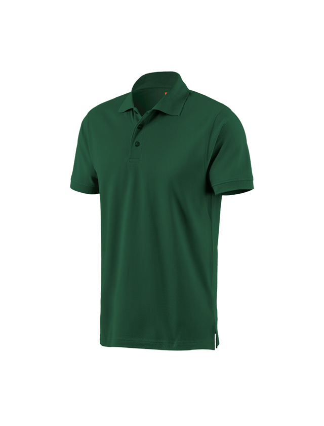 Gardening: e.s. Polo shirt cotton + green