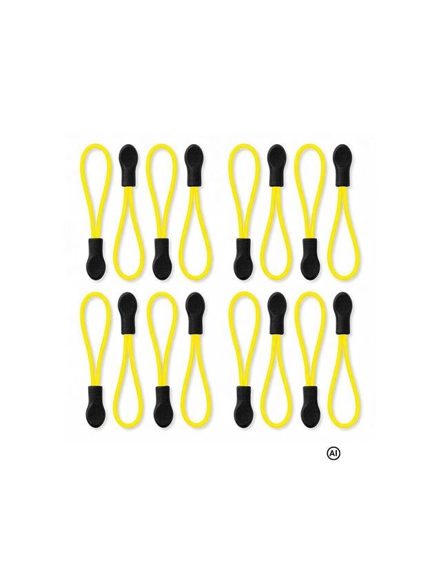 AI-generated / modified - Accessories: Zip puller set + yellow