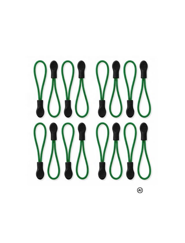 AI-generated / modified - Accessories: Zip puller set + grassgreen