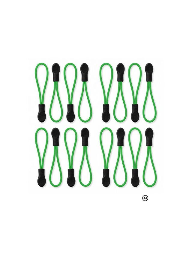 AI-generated / modified - Accessories: Zip puller set + apple green