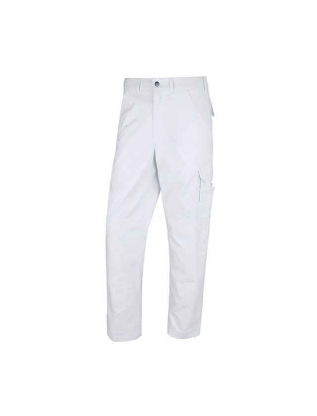 Work Trousers: STONEKIT Trousers Aalborg + white