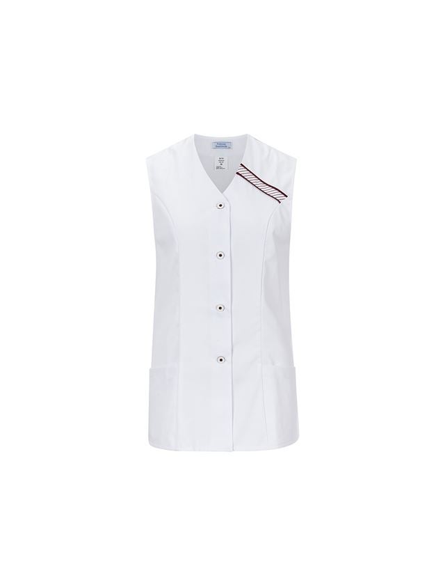 Shirts & Co.: Kasack Carola + weiß/bordeaux
