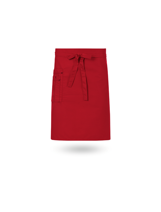 Schürzen: Vorbinder + rot/schwarz